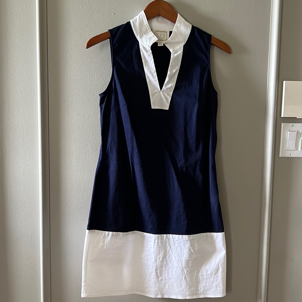 Sail to Sable Classic blue and white dress XS